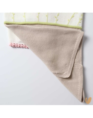 Coperta in filo di cotone ricamata Coperte e Lenzuola