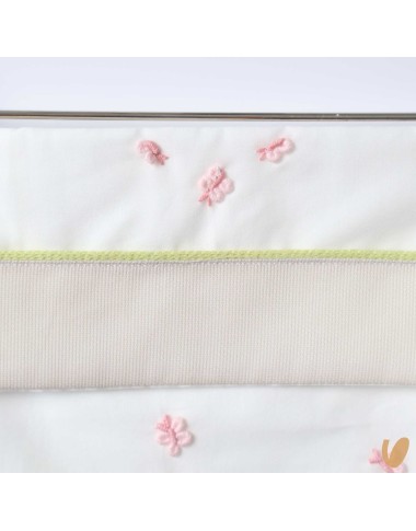 Hand embroidered sheet