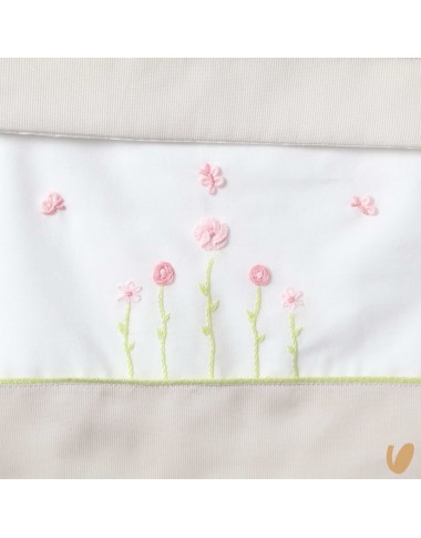 Hand embroidered sheet