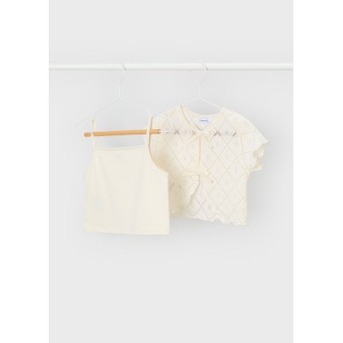 Completo top e blusa crochet Camicia e Blusa