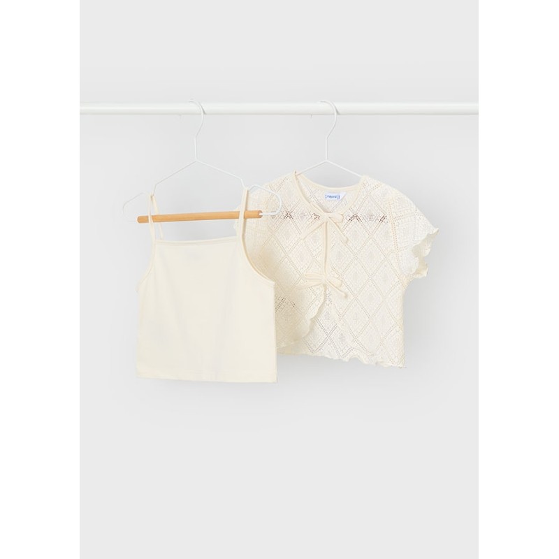 Completo top e blusa crochet Camicia e Blusa