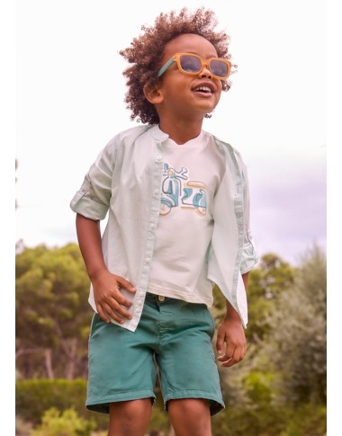 Bermuda misto lino relaxed          jeans e Bermuda