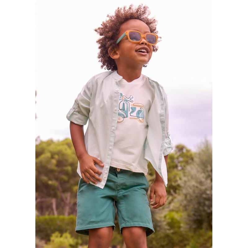 Bermuda misto lino relaxed          jeans e Bermuda