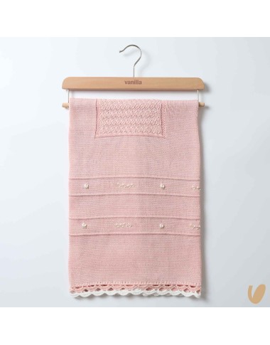 Coperta in filo di cotone ricamata Coperte e Lenzuola