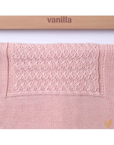 Blanket in embroidered cotton thread