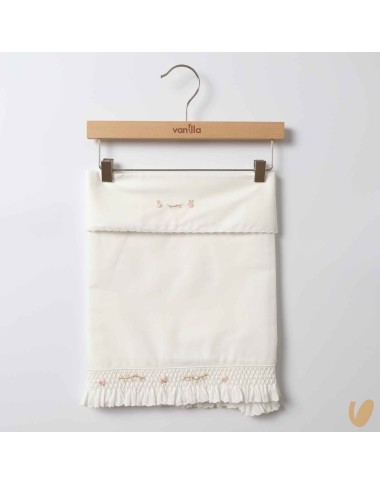 Hand embroidered sheet