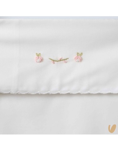 Hand embroidered sheet