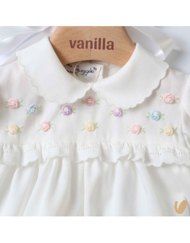 Completo nascita in piquè roselline Set Nascita e Uscita Clinica