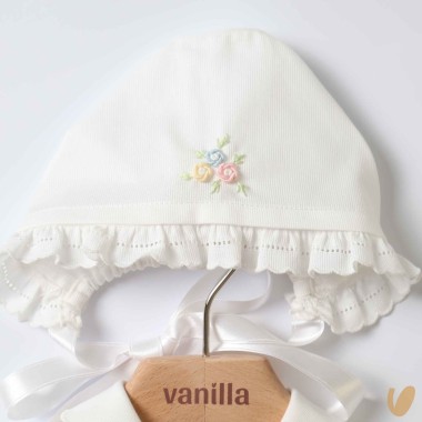 Completo nascita in piquè roselline Set Nascita e Uscita Clinica