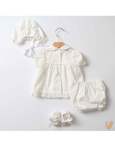 Completo nascita in piquè roselline Set Nascita e Uscita Clinica