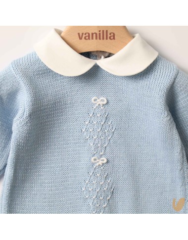 Completo nascita in filo rombi e nodo d'amore Set Nascita e Uscita Clinica