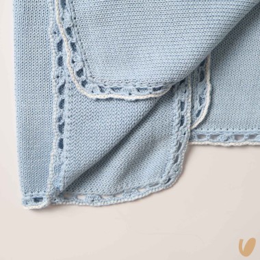 Coperta in filo rombi e nodo d'amore Coperta e Lenzuola