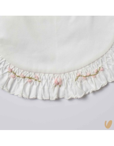 Bavetta ricamata a mano Mussole e Bavette