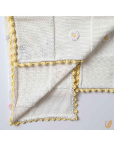 Coperta in filo di cotone con fiori Coperte e Lenzuola