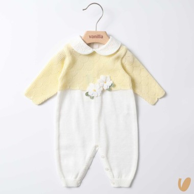 Tutina in filo margherite Set Nascita e Uscita Clinica