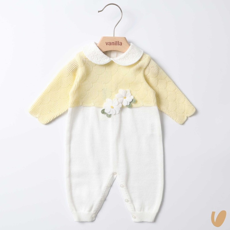 Tutina in filo margherite Set Nascita e Uscita Clinica