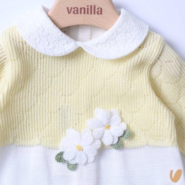 Tutina in filo margherite Set Nascita e Uscita Clinica