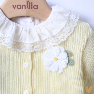 Completo in filo margherite Set Nascita e Uscita Clinica