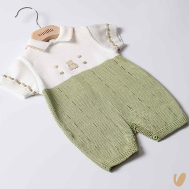 Pagliaccetto nascita in filo di cotone Completo e Pagliaccetto