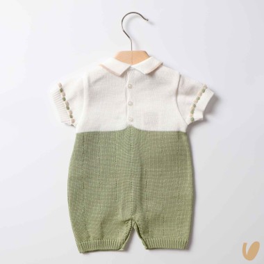 Pagliaccetto nascita in filo di cotone Completo e Pagliaccetto