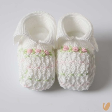 Babbucce in filo ricamate Cappello e Babbucce