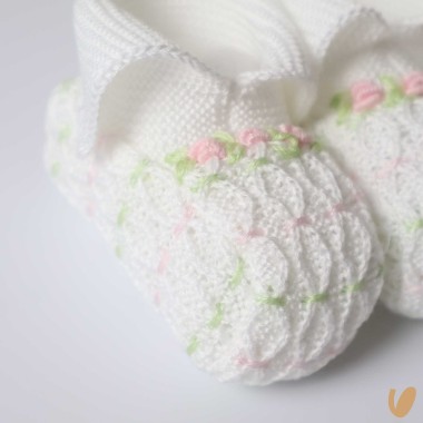 Babbucce in filo ricamate Cappello e Babbucce