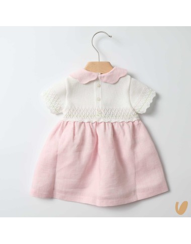 ROSELLINE embroidered linen dress