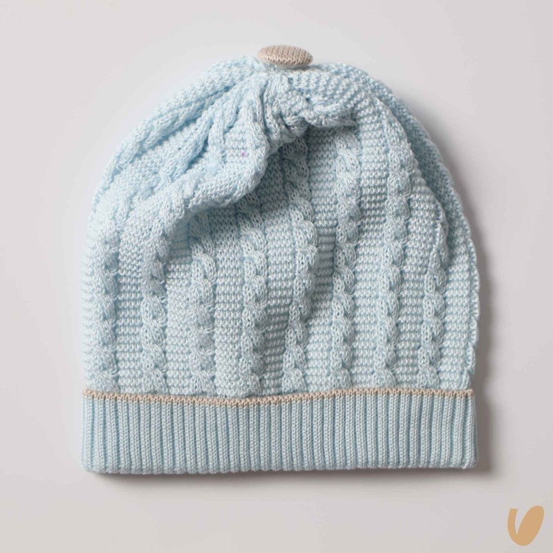 Cappello in filo treccine Cappello e Babbucce