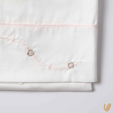 Set lenzuola cuoricini Coperta e Lenzuola