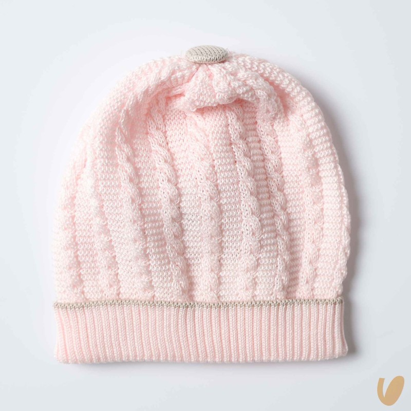 Cappello in filo treccine Cappello e Babbucce