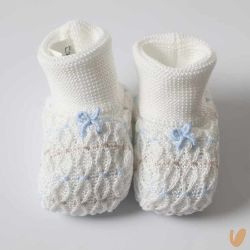 Babbucce in filo nodo d'amore Cappello e Babbucce