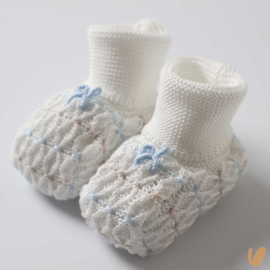 Babbucce in filo nodo d'amore Cappello e Babbucce