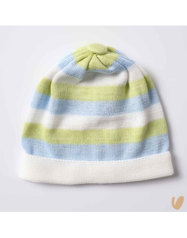 Cappello in filo righe Cappello e Babbucce