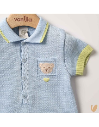 Romper and shoes Birth in cotton thread