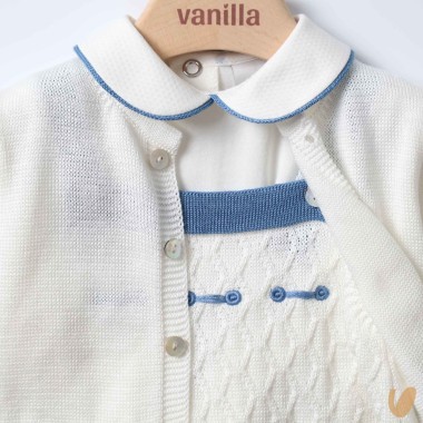 Completo nascita in filo di cotone Completo e Pagliaccetto