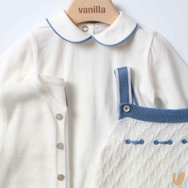 Completo nascita in filo di cotone Completo e Pagliaccetto