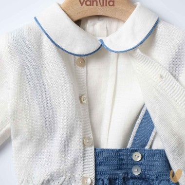 Completo nascita in filo di cotone Completo e Pagliaccetto