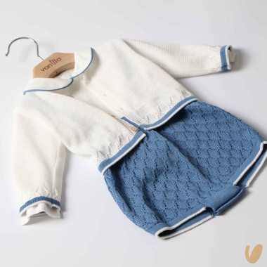 Completo nascita in filo di cotone Completo e Pagliaccetto