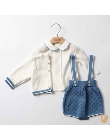 Completo nascita in filo di cotone Completo e Pagliaccetto