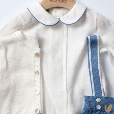 Completo nascita in filo di cotone Completo e Pagliaccetto