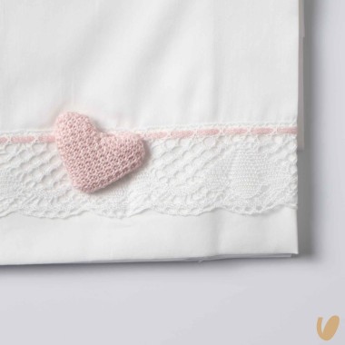 Set lenzuola cuore Coperta e Lenzuola