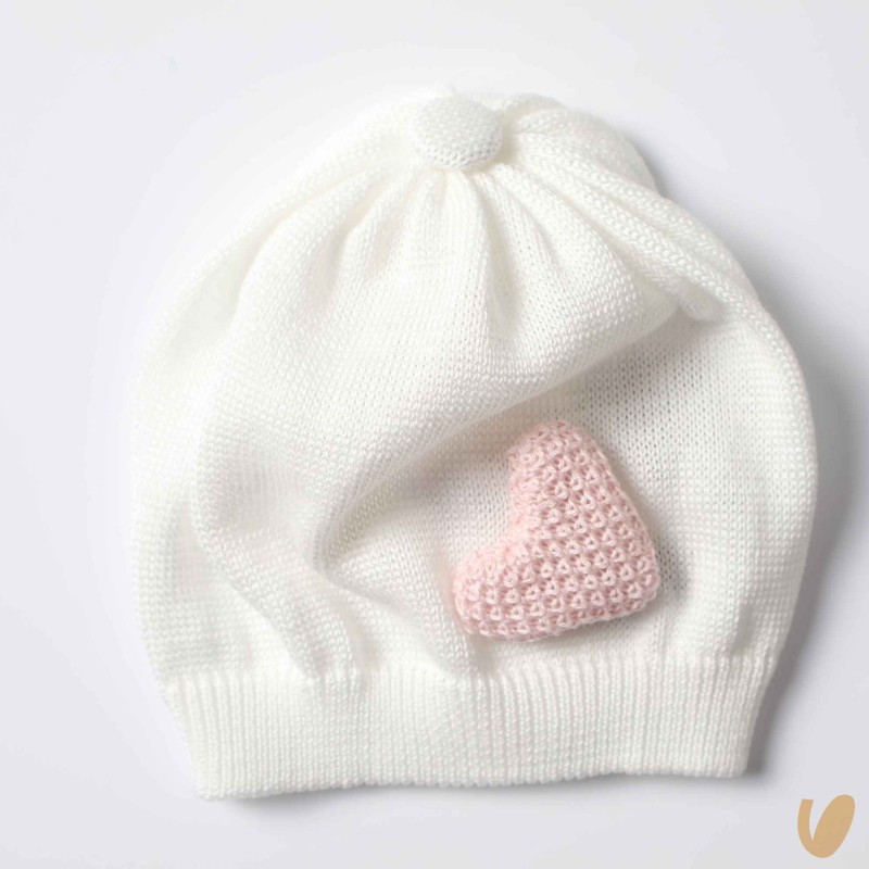 Cappello in filo cuore Cappello e Babbucce