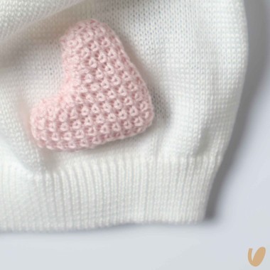 Cappello in filo cuore Cappello e Babbucce