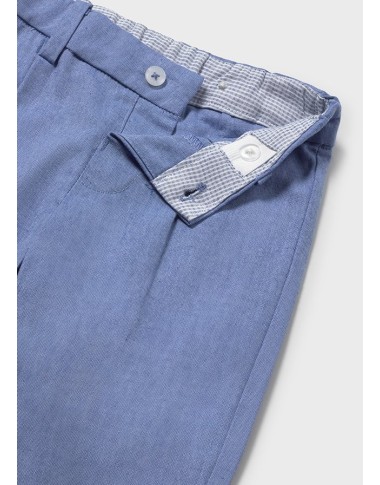 Mixed linen trousers