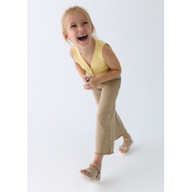 Pantalone twill wide leg      Pantaloni e Jeans