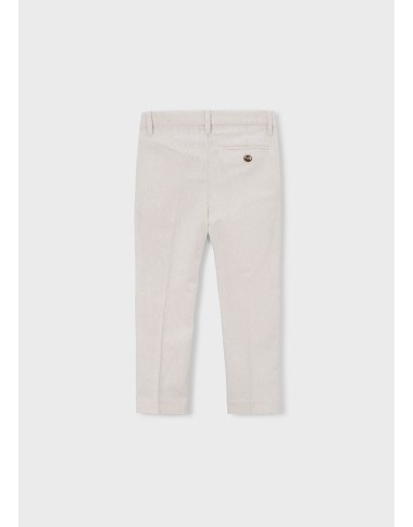 Mixed linen trousers