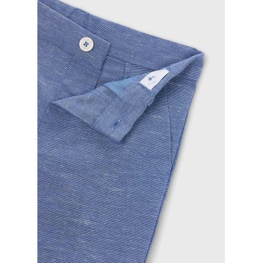 Bermuda misto lino jeans e Bermuda