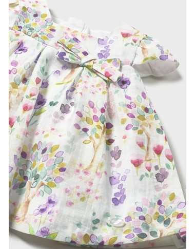 Flowers linen dress