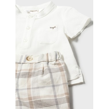 Completo Shirt serafino e bermuda Completo e Pagliaccetto