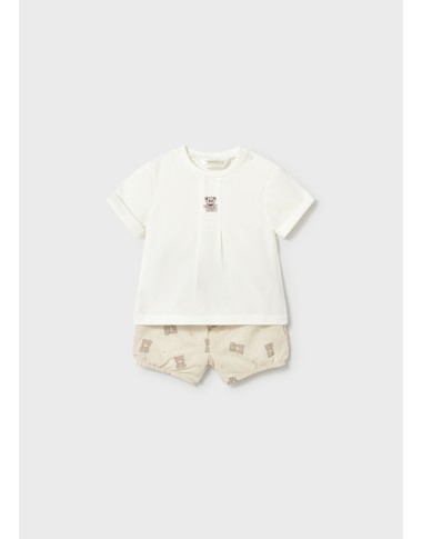 Complete teddy and short embroidery shirt